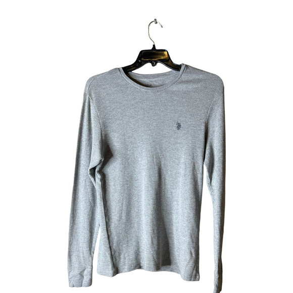 US Polo Assn Sleepwear Shirt Mens XL Long Sleeve Waffle Knit Embroidered Pulover - Picture 4 of 7